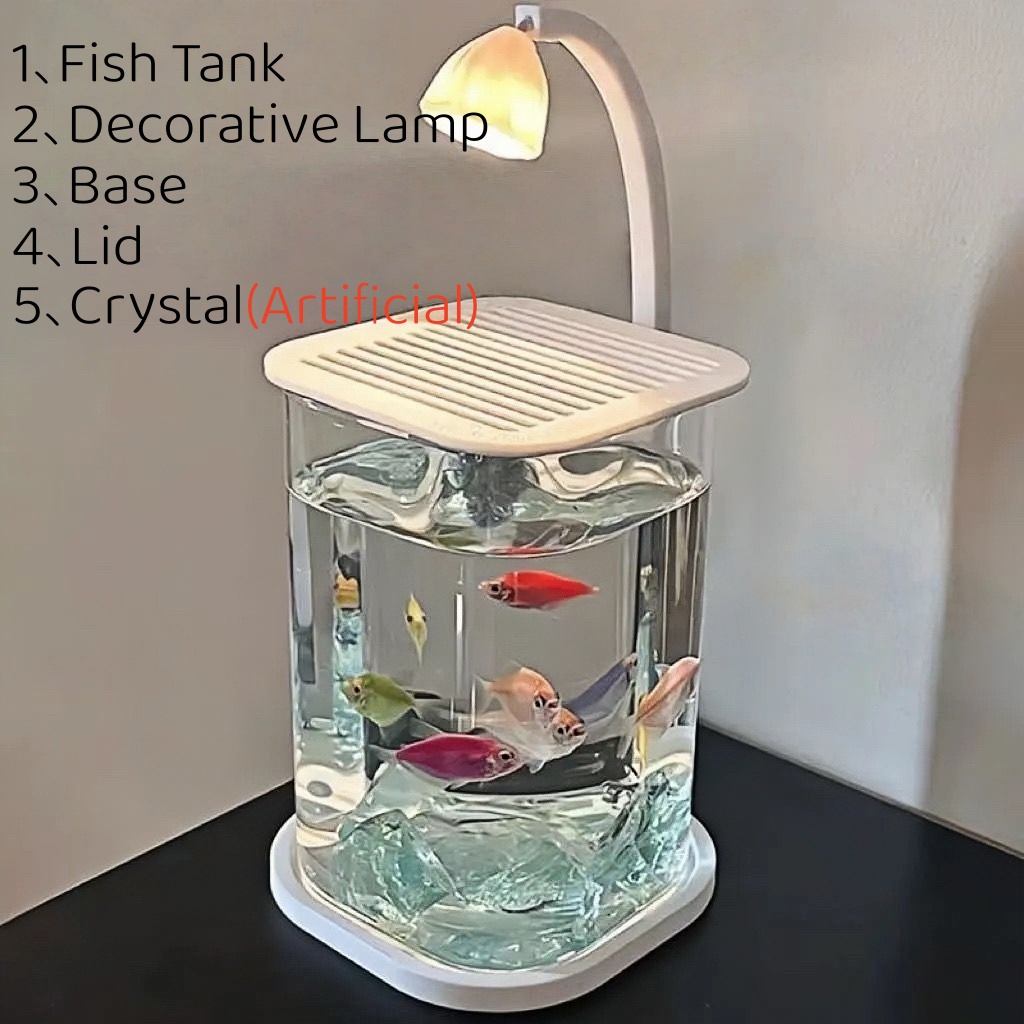 Aquarium Fish Low Maintenance - Akuarium Ikan Kecil Tanpa Bingkai dengan