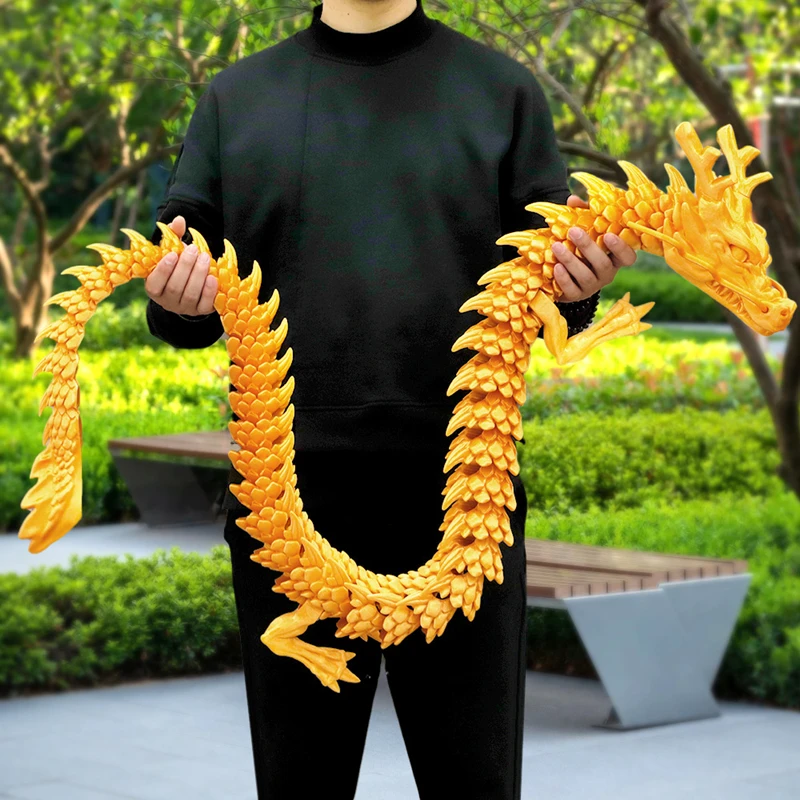 Aquarium Fish Dragon - Ornamen Naga Terhubung Cetak 3D, Kartun
