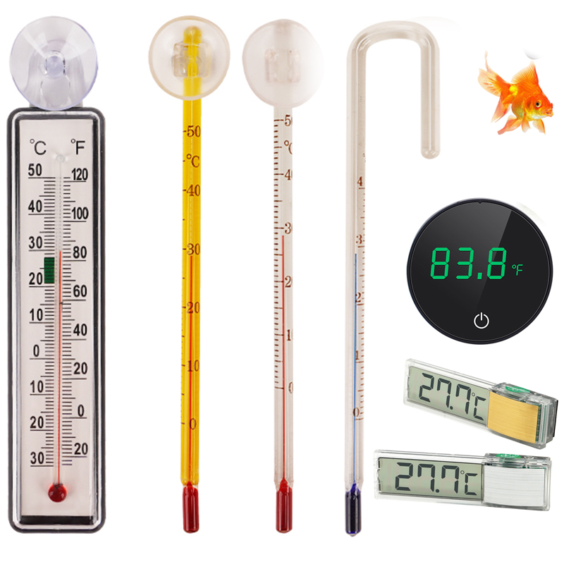 Aquarium Thermometer - Termometer Digital Akuarium dengan Suction Cup,
