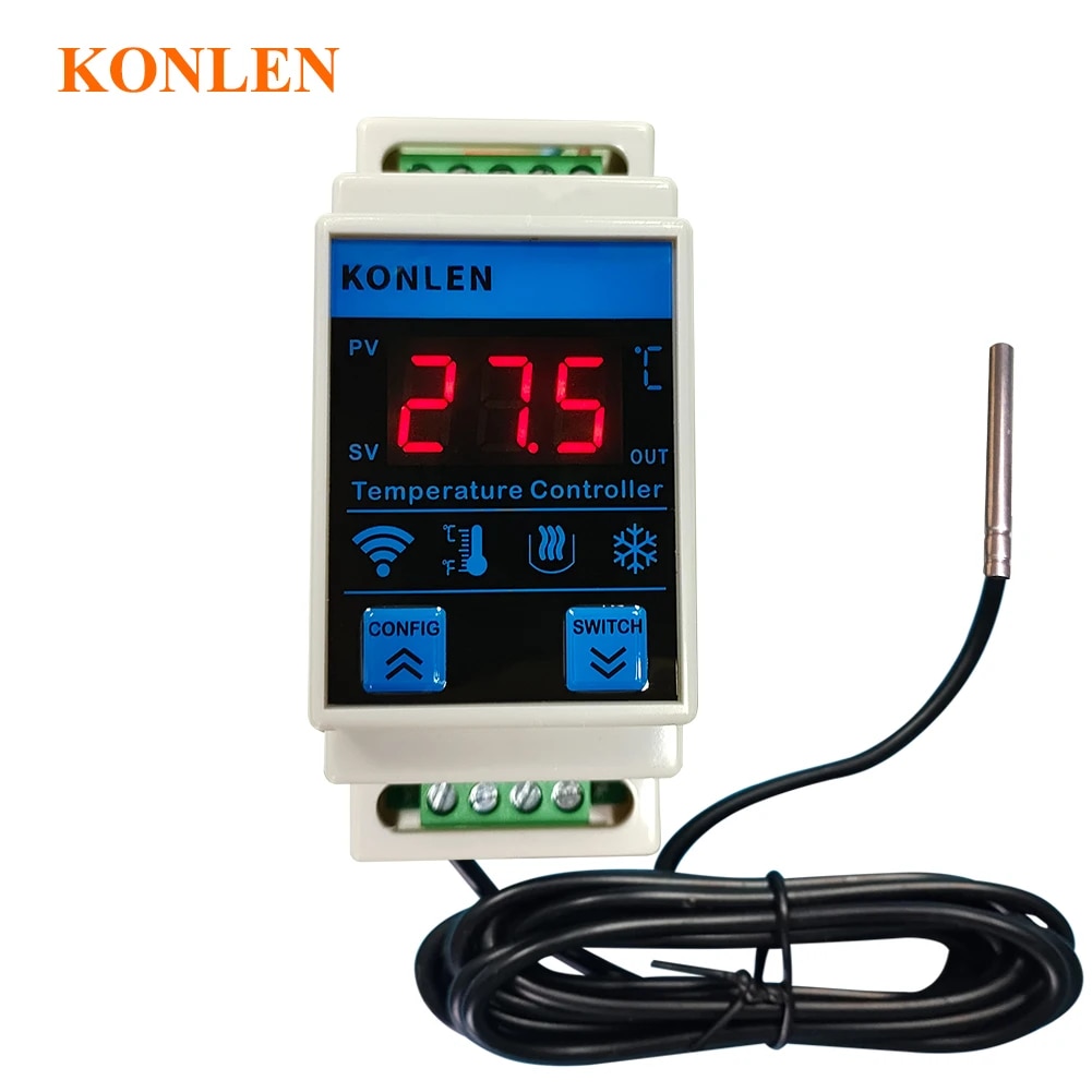 Aquarium Thermometer - Tuya termometer Sensor suhu WIFI, termostat