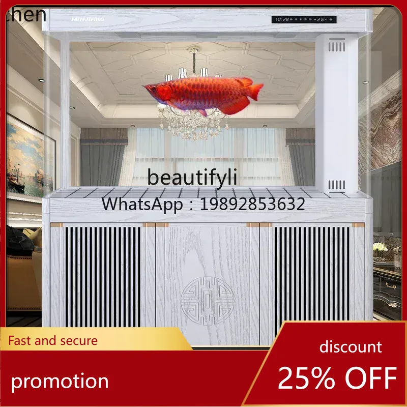 Aquarium Fish Dragon - Akuarium ruang tamu YFY, model lengkung