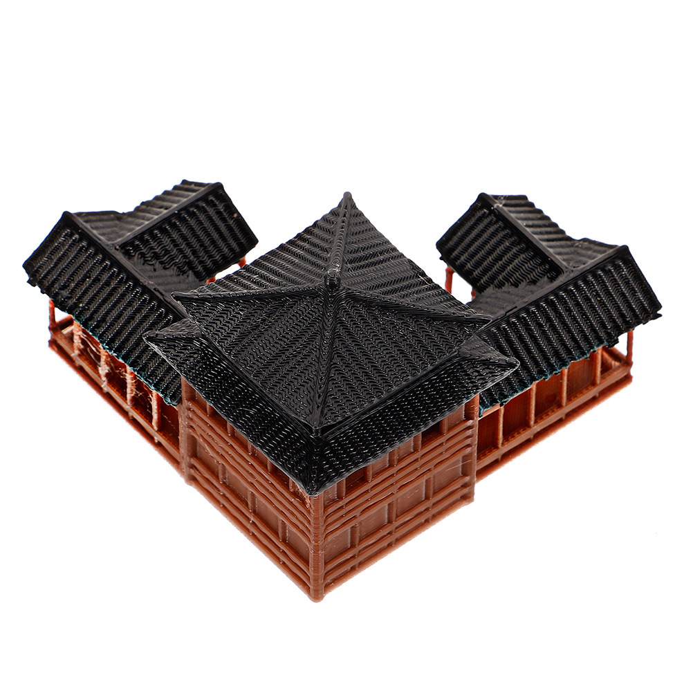 Aquarium Fish Japanese - Patung Pagoda Miniatur Menara Heksagonal Detail