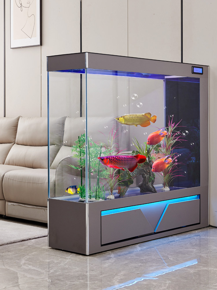 Aquarium Fish Low Maintenance - Akuarium Ekologis Berdiri Lantai Kaca Ultra