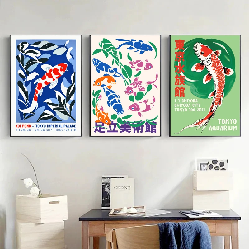 Poster Ikan Koi Akuarium Jepan - Aquarium Fish Japanese ulasan dan harga