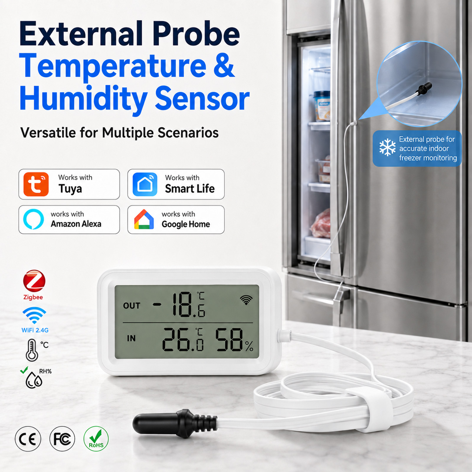 Sensor Suhu Kelembaban Ekstern - Aquarium Thermometer ulasan dan harga