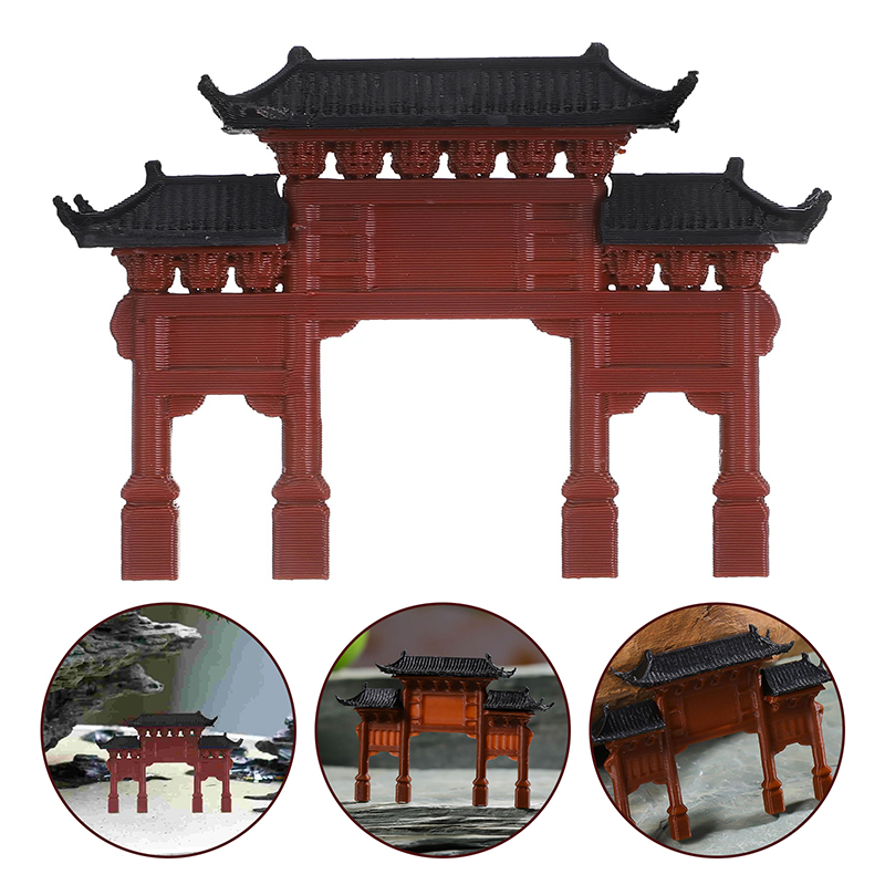 Patung Gerbang Mini Model Bang - Aquarium Fish Japanese ulasan dan harga