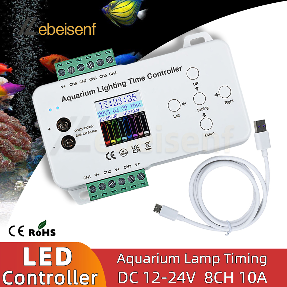 Pengontrol LED Akuarium 8 Salu - Aquarium Fish Common ulasan dan harga