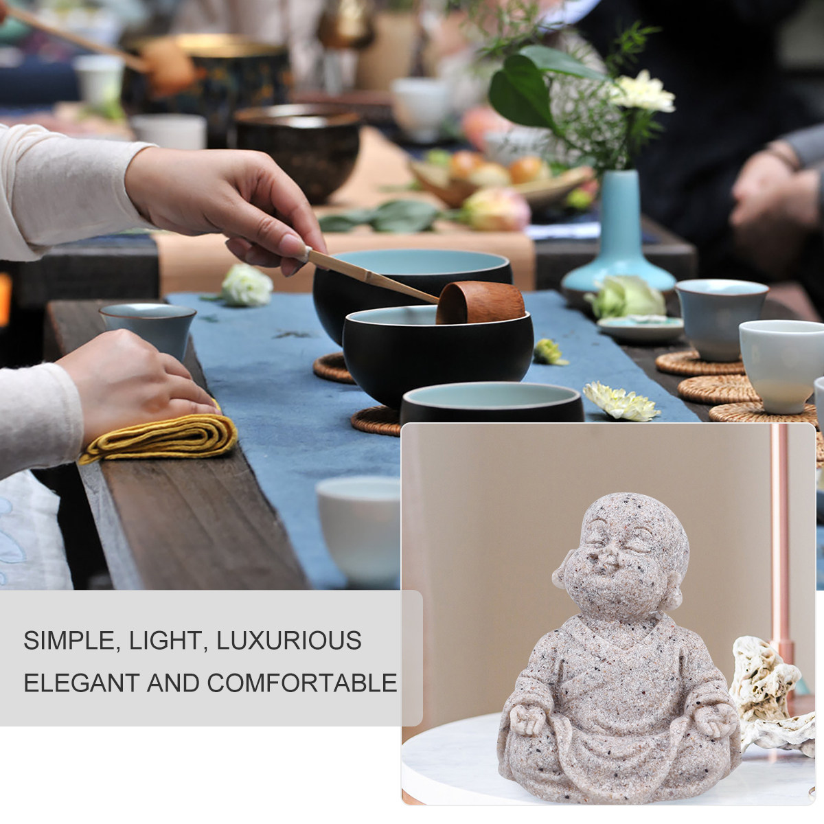 1Pcs Patung Buddha Maitreya Re - Aquarium Fish Usa ulasan dan harga