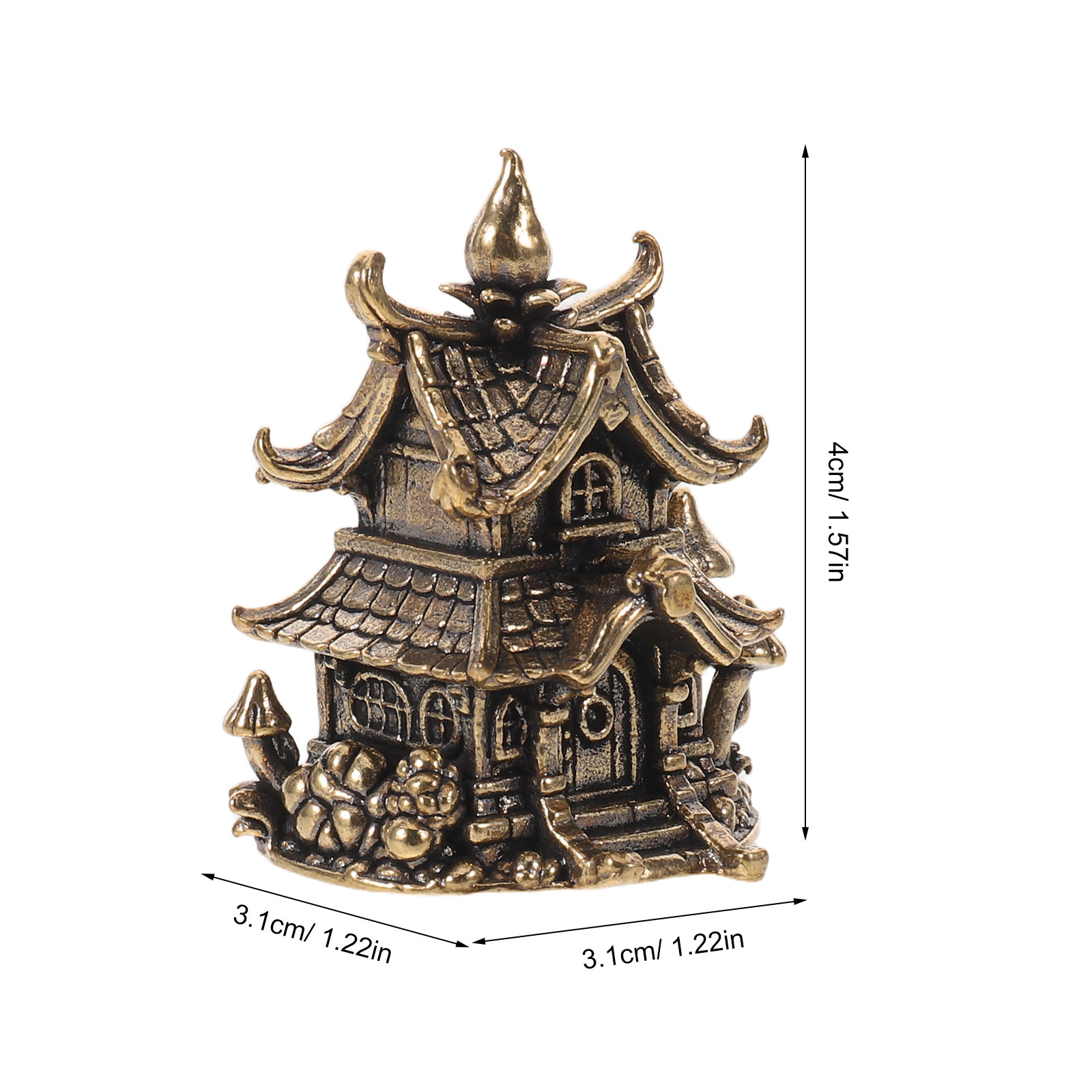 Ornamen Pagoda Jepang Kecil da - Aquarium Fish Japanese ulasan dan harga