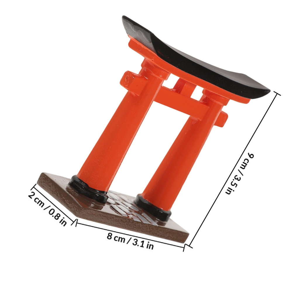 2Pcs Gerbang Torii Resin Jepan - Aquarium Fish Japanese ulasan dan harga