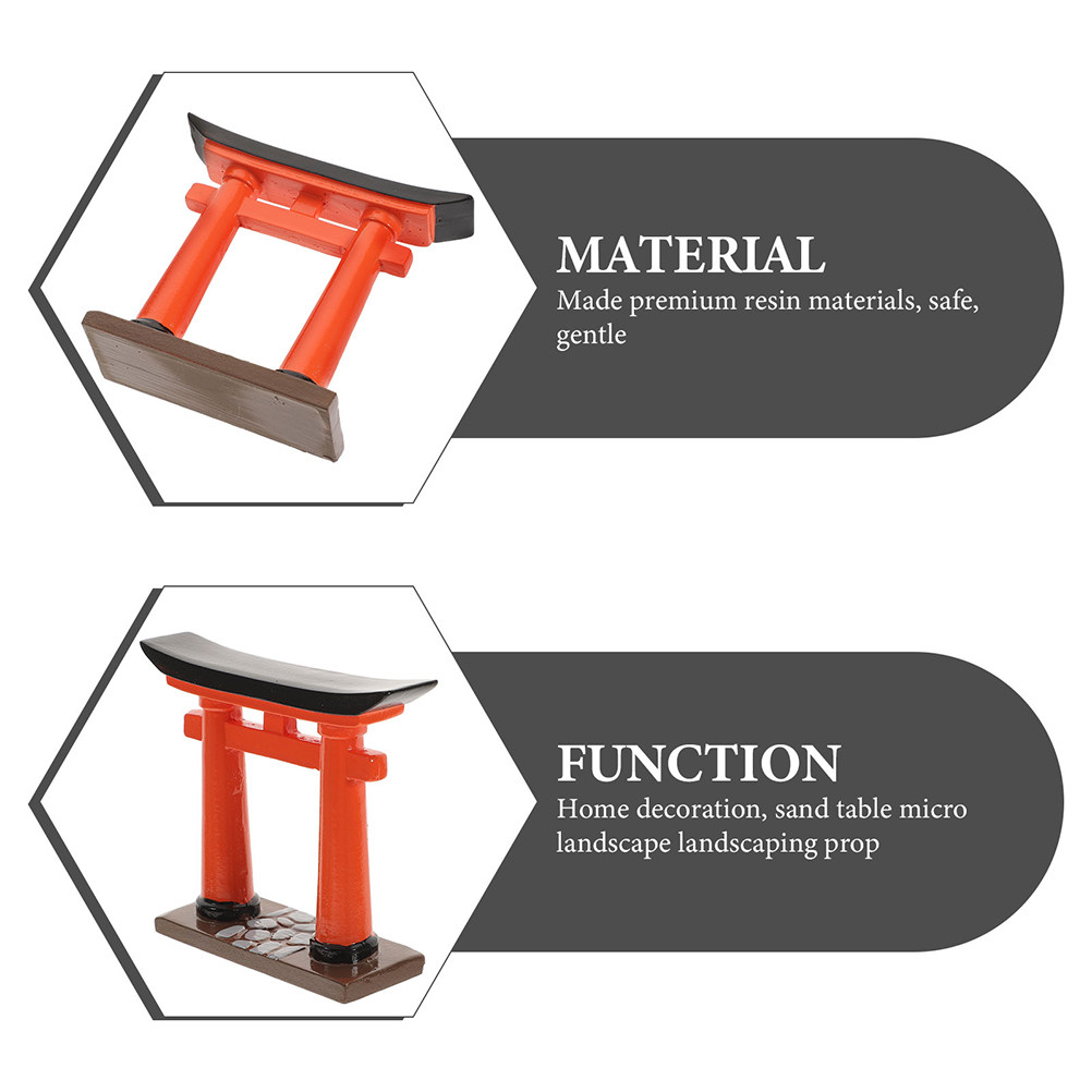 2Pcs Gerbang Torii Resin Jepan - Aquarium Fish Japanese ulasan dan harga
