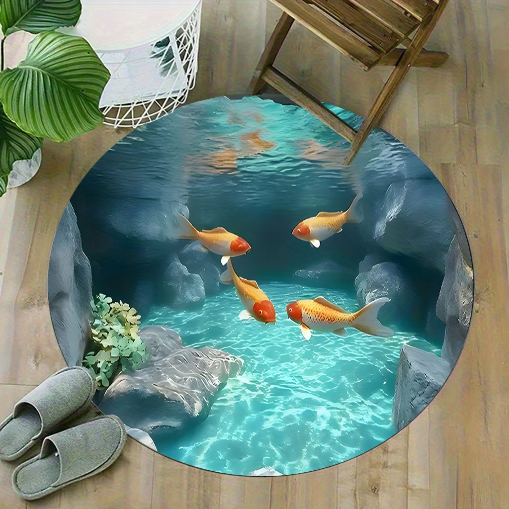 Karpet Bulat Kolam Ikan Koi Bu - Aquarium Fish Japanese ulasan dan harga