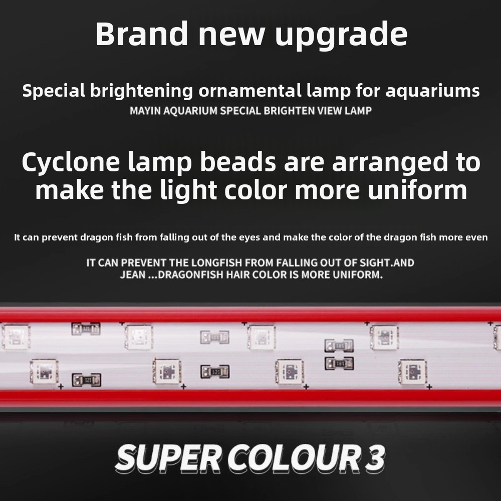 Lampu Akuarium LED Tiga Warna  - Aquarium Fish Dragon ulasan dan harga